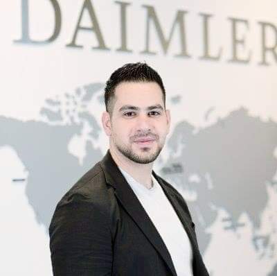 Baraa Aldarkazanly, founder and CEO of Click Pro Max digital marketing agency, during 6 months-long internship at Daimler Trucks Asia.